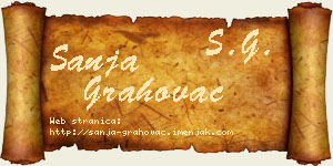 Sanja Grahovac vizit kartica
